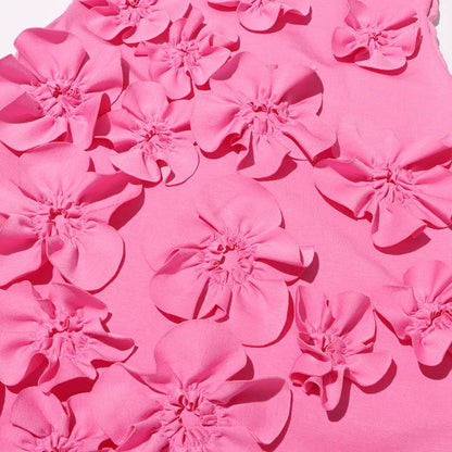 3D Flower Short Dress
