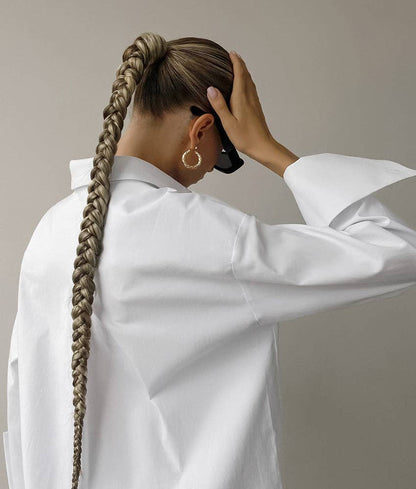 Ivory Oversized Luxe Shirt