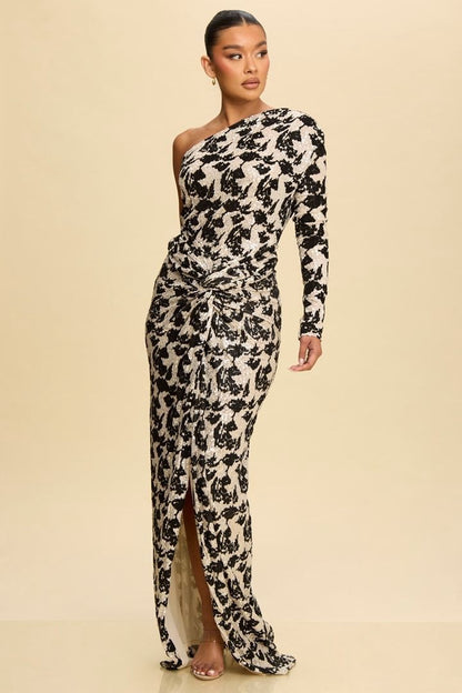 SEQUIN MIX DRESS
