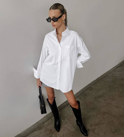 Ivory Oversized Luxe Shirt