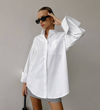 Ivory Oversized Luxe Shirt