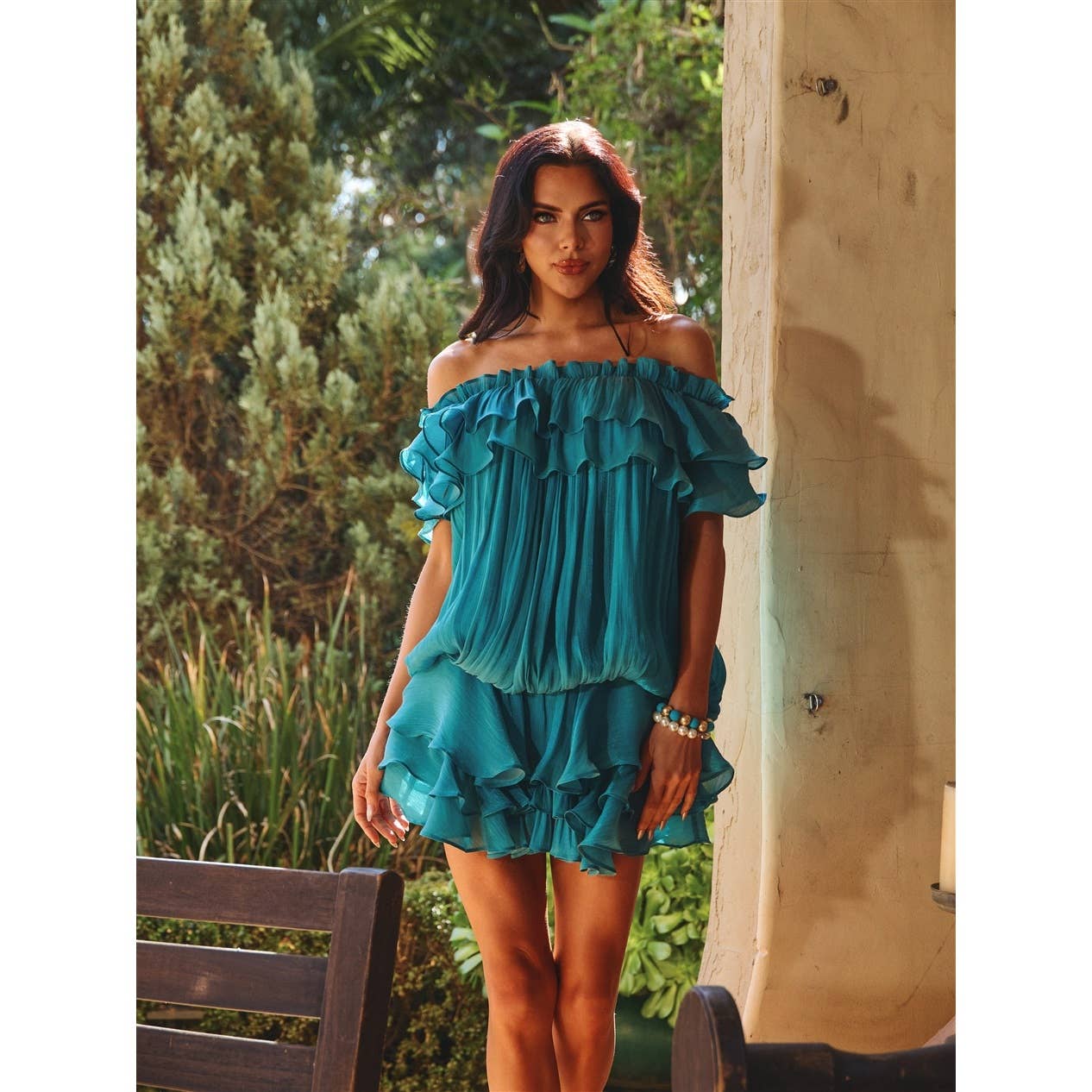 Sofia Ruffle Breeze Mini Dress