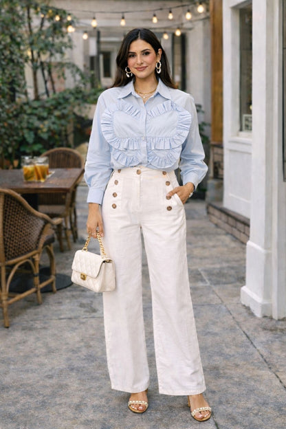 Celeste Rêve Ruffle Blouse