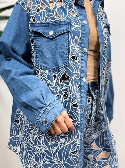 Lace Dreams Denim Set