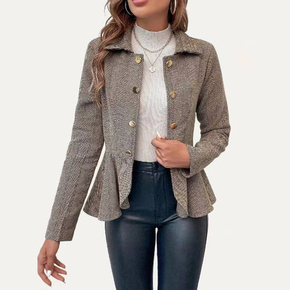 Impressive Classic Lightweight Collared Long Sleeve Blazer