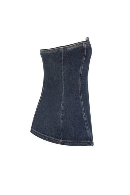Midnight Sculpt Denim Corset