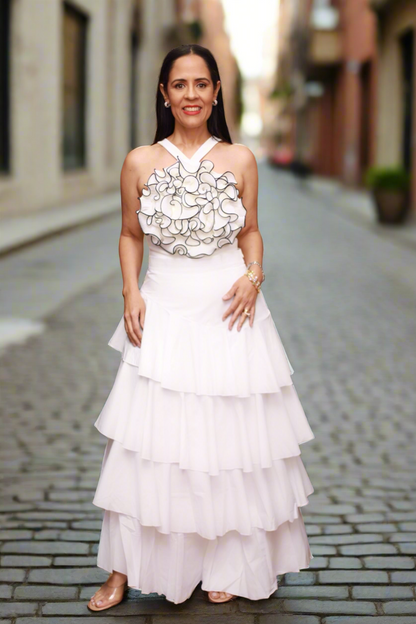 Felicia Chic High Waisted Ruffle Skirt