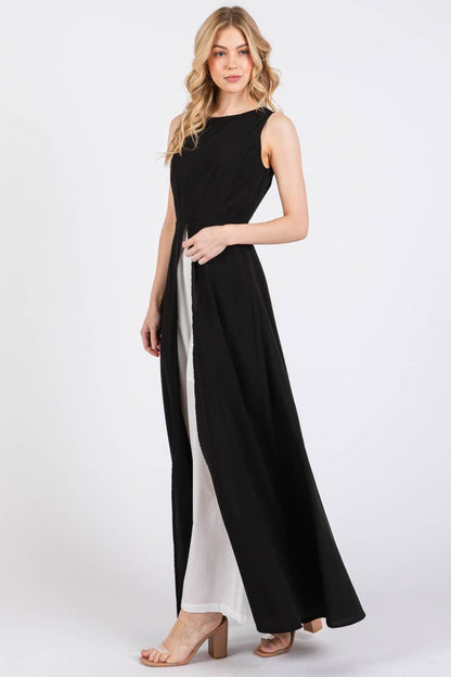 Giovy Sleeveless Jump-suit BLACK