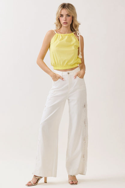 Ivory Lace Riviera jeans