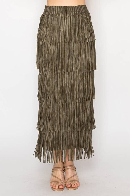 LORENA fringe skirt