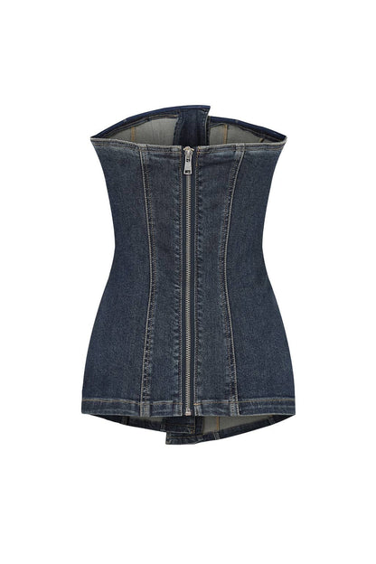 Midnight Sculpt Denim Corset