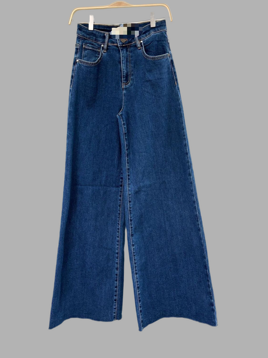 High rise palazzo jeans