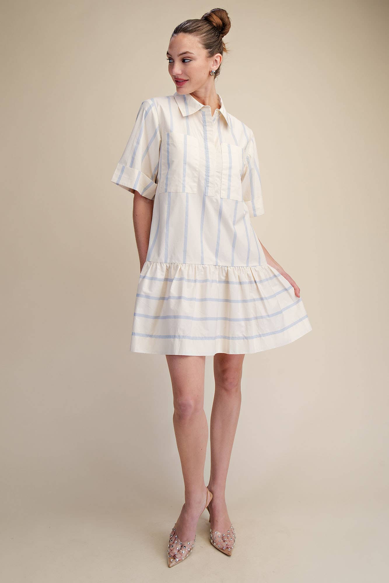 Coastal Chic Stripe Mini Dress