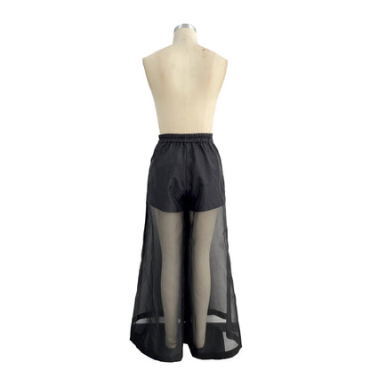 Midnight Illusion Sheer Palazzo Pants