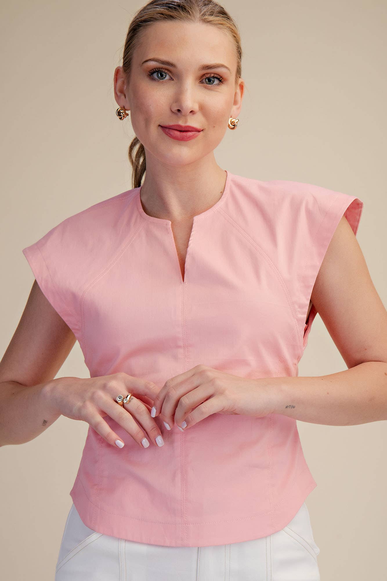 Liora Grace Cap Sleeve Top