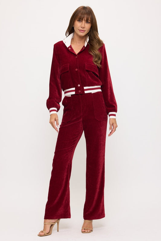 Velvet Varsity Luxe Set