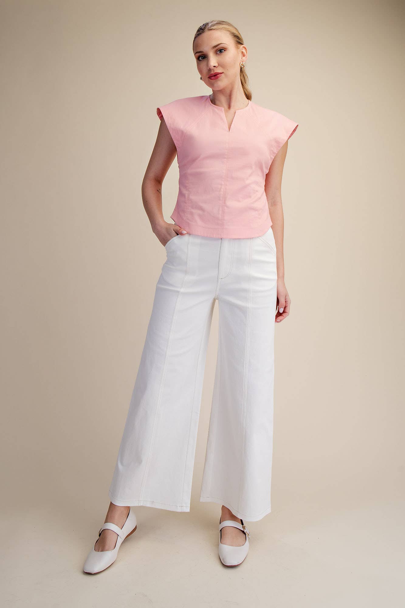 Liora Grace Cap Sleeve Top