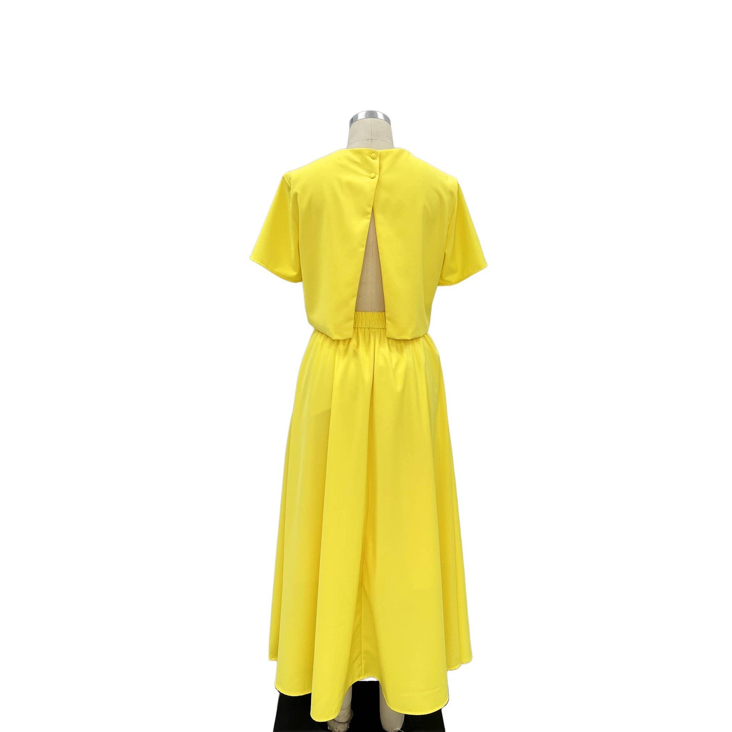 Golden Bloom Luxe Skirt Set