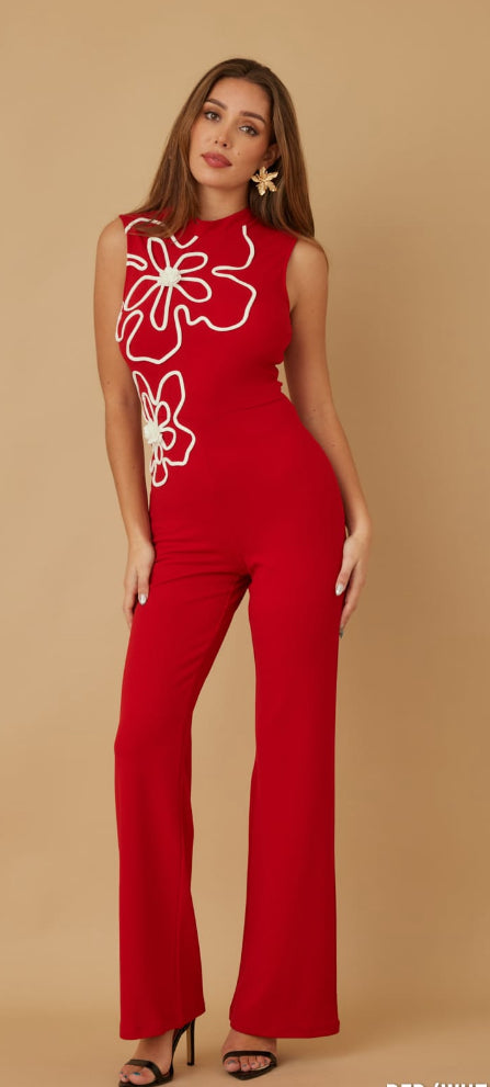 Special flower jumpsuit