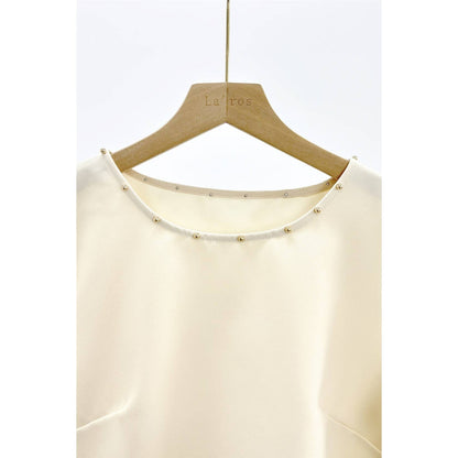Ivory Sculpted Statement Top