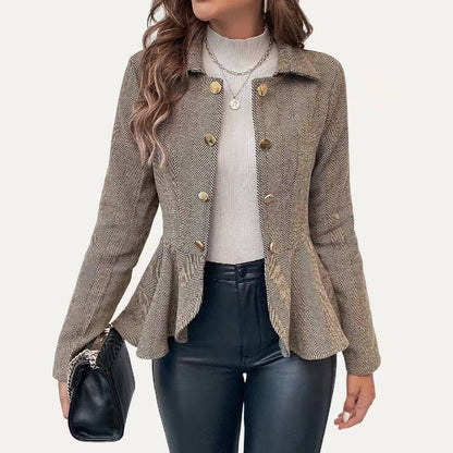 Impressive Classic Lightweight Collared Long Sleeve Blazer