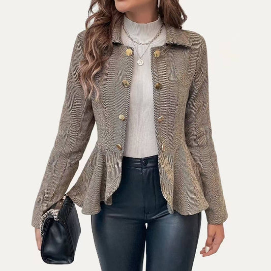 Impressive Classic Lightweight Collared Long Sleeve Blazer