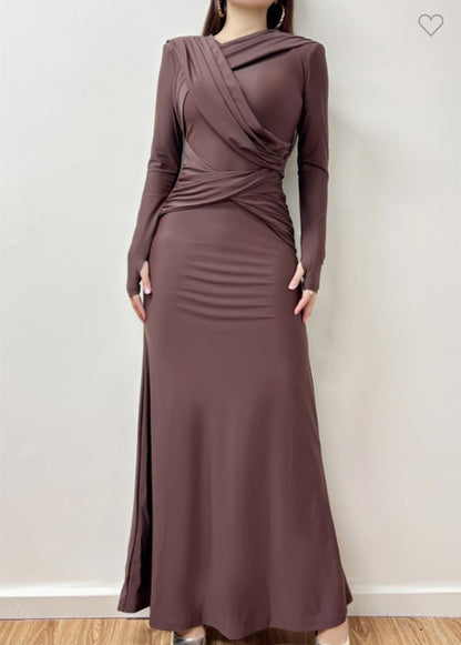 Sculpted Elegance Maxi Dress