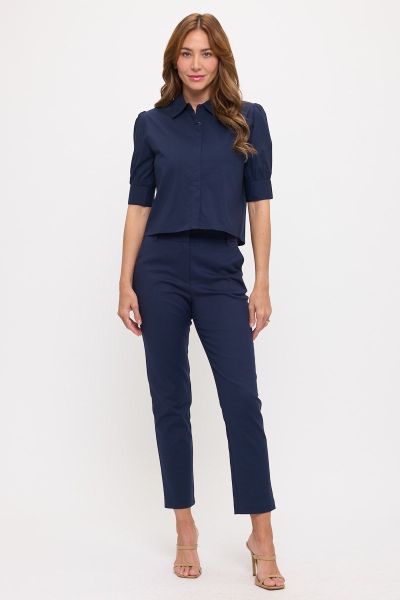 Midnight Precision Tailored Pants