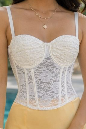 Ivory Élan Corset Top
