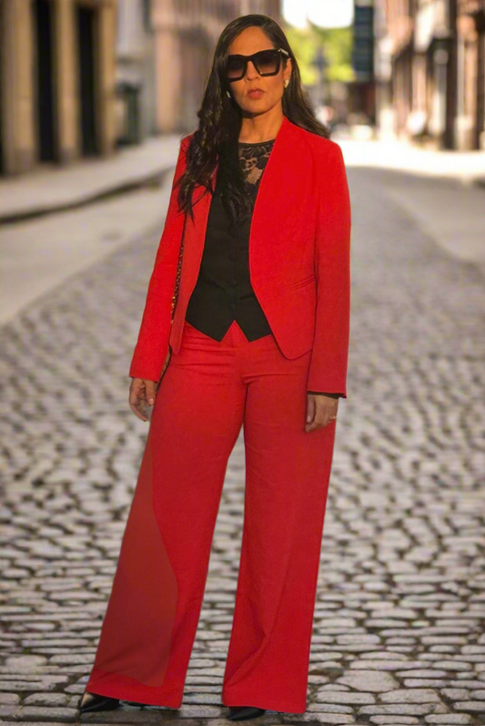 Conjunto de chaqueta, pantalón y chaleco Mariela, 3 piezas