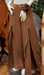 Ruffle Open Side Pants