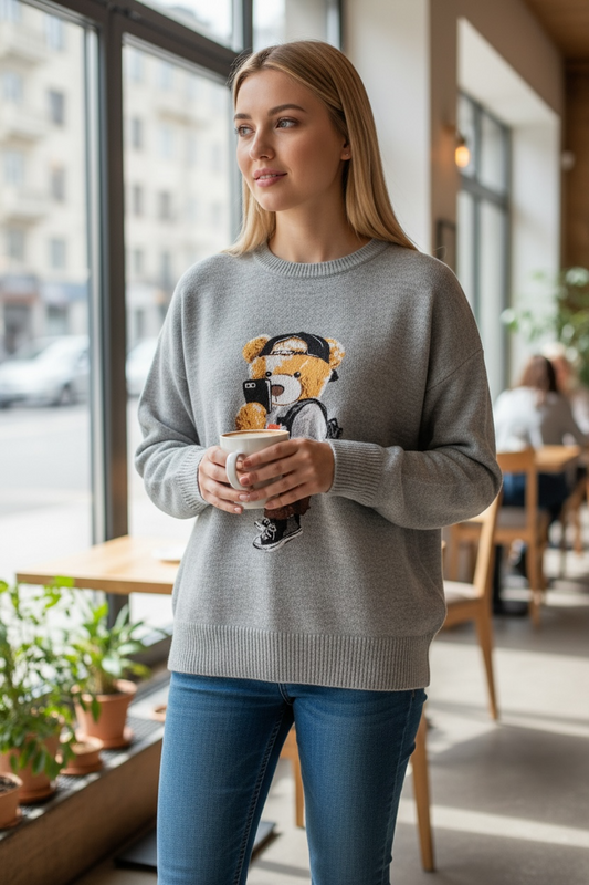 Boy & Girl big Bear Sweater