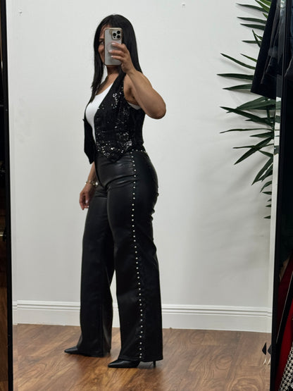 Midnight Edge Leather Pants