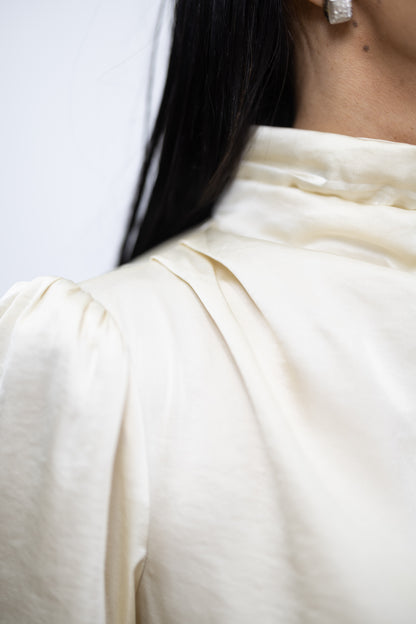 Satin Long Sleeve Blouse