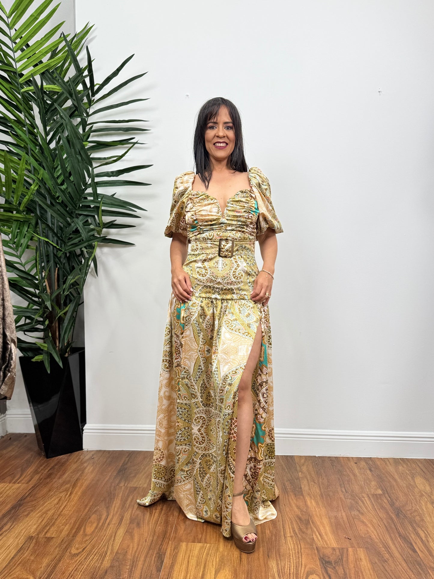 Golden Paradise Maxi Dress