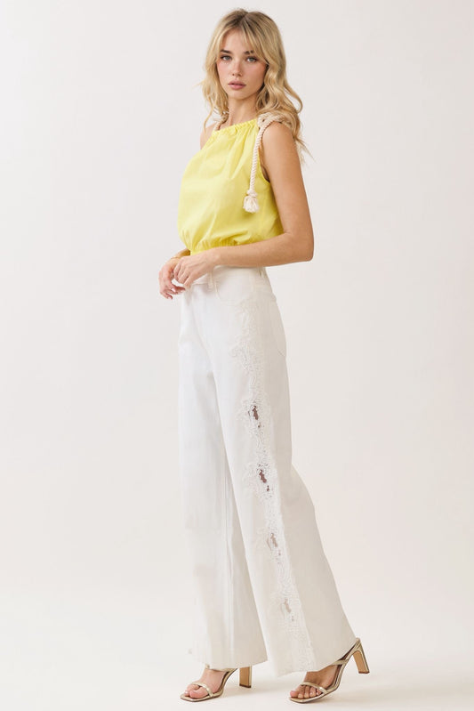 Ivory Lace Riviera jeans