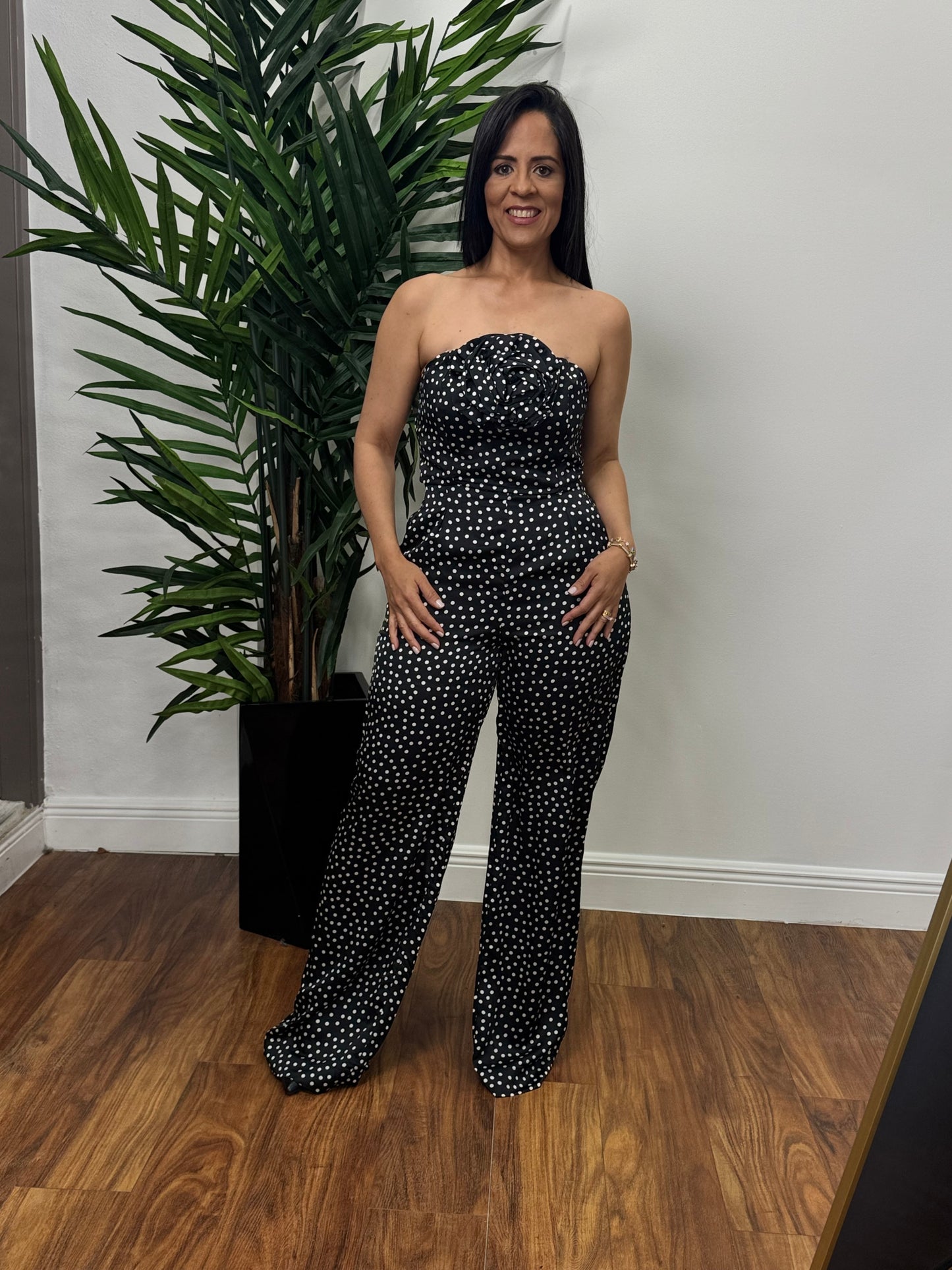 Conjunto de flores sin tirantes Lili