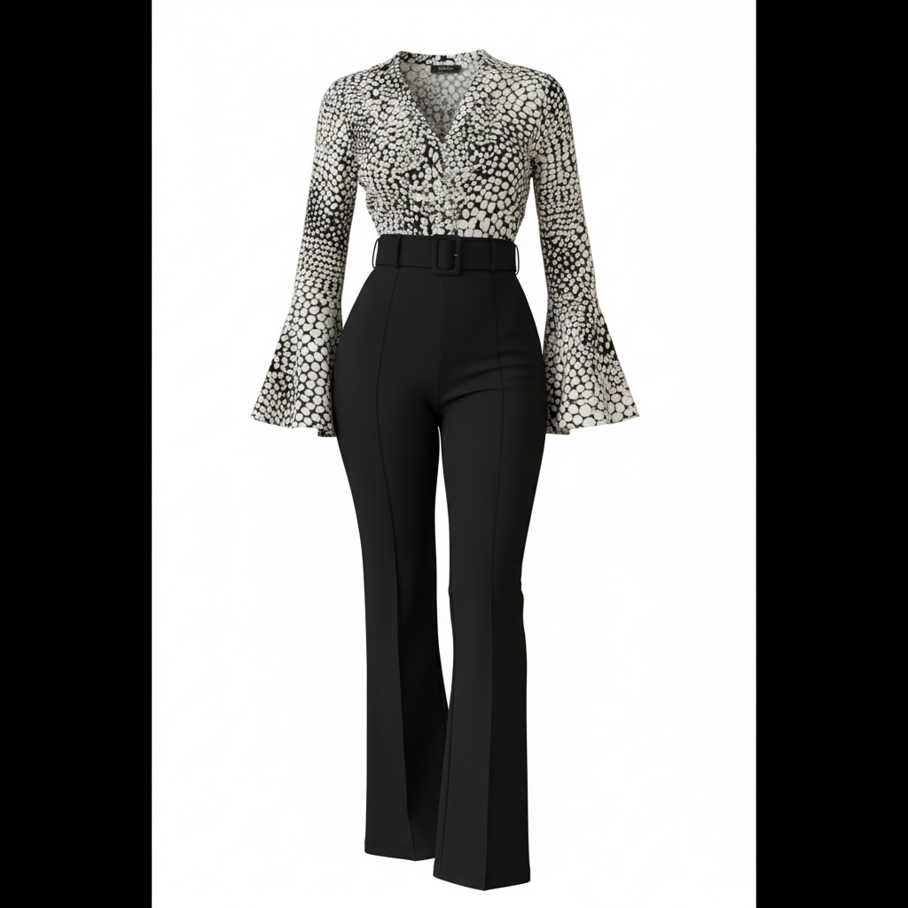 Mercedita Long Sleeve Jumpsuit