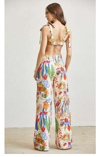 Romelia Beach Top and Pants SET
