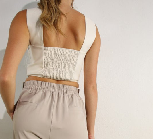 Maribel Top Flor 3D