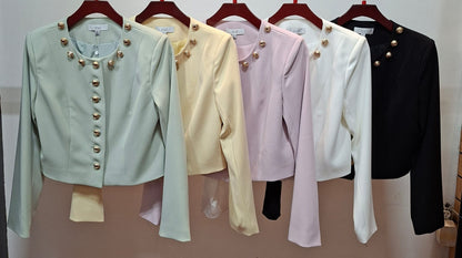 Celeste Gold Button Pant Set