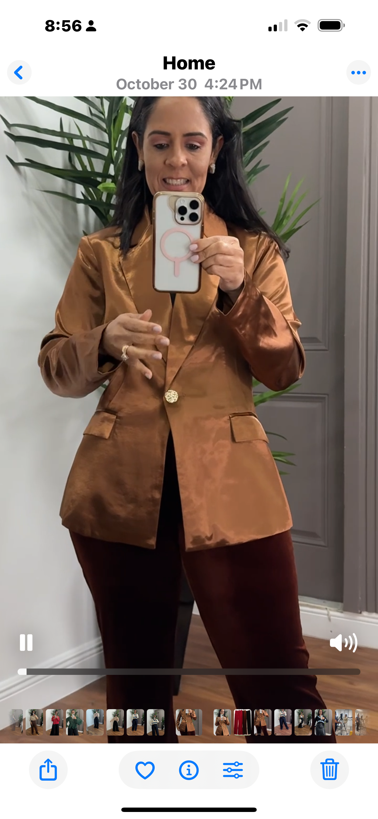 Satin Luxe Blazer Bronze Edition