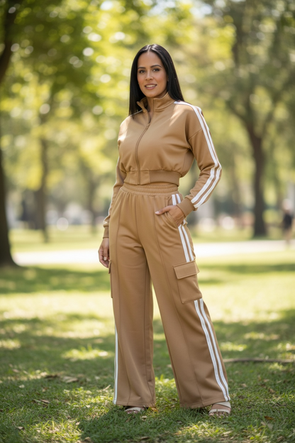 SIMONE JACKET-TRACK PANTS SET