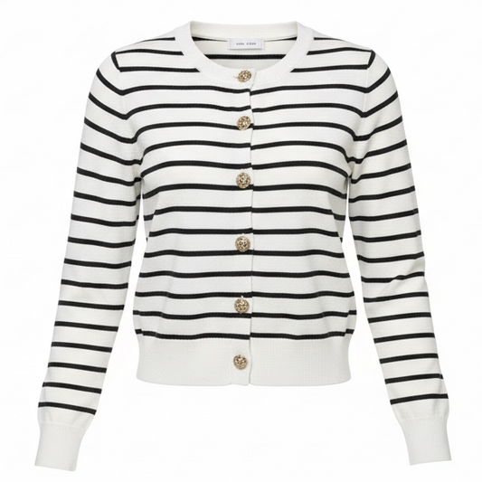 Riviera Muse Striped Cardigan