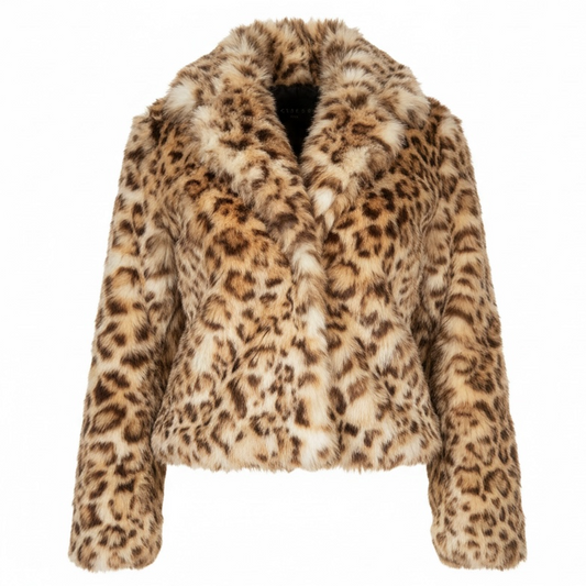 Lux Leopard Faux Fur Jacket