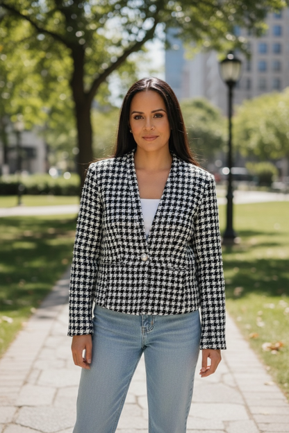 Blazer Tweed Parisian Pearl