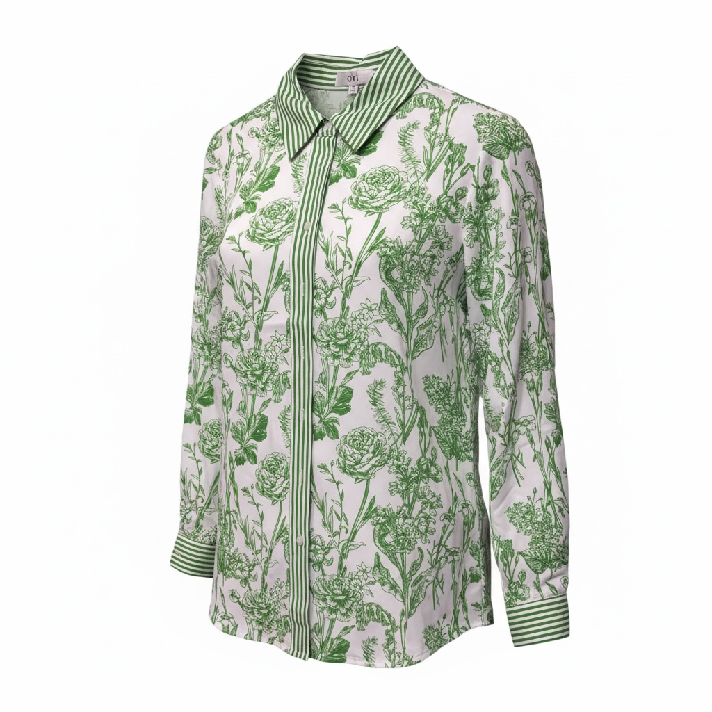 Verdant Élysée Botanical Blouse