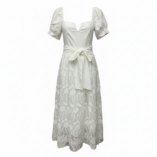 Ivory Étoile Lace Midi Dress