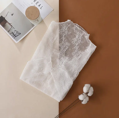 Mercedita Lace Sheer Mesh Top Collection