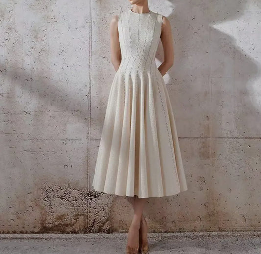 Vestido de verano a rayas elegante de Olguita
